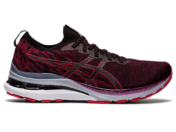 Asics Mens Gel Kayano 28 MK Sneakers Running Shoes - Deep Mars/Electric Red