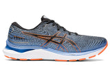 Asics Mens Gel Cumulus 24 (2E Wide) Running Shoes - Black/Shocking Orange