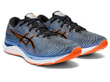 Asics Mens Gel Cumulus 24 (2E Wide) Running Shoes - Black/Shocking Orange