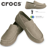 Crocs Mens Santa Cruz Slip-On Shoes Loafers - Khaki