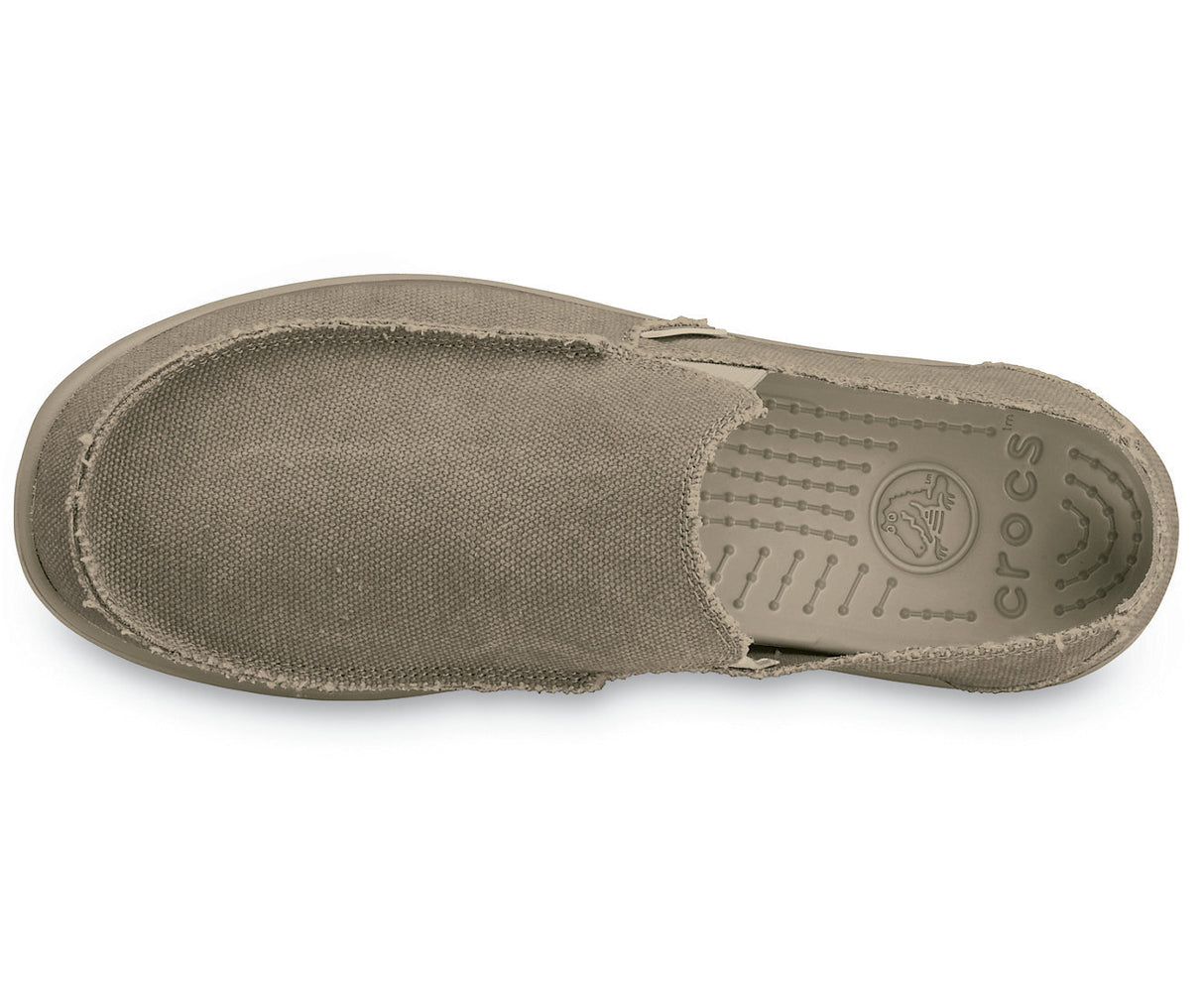 Crocs Mens Santa Cruz Slip-On Shoes Loafers - Khaki