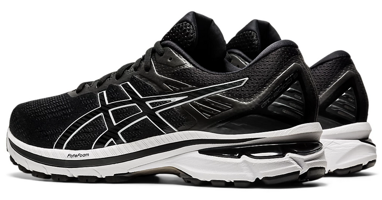 Asics Womens GT-2000 9 Lightweight Running Shoes Runners Sneakers - Black/White