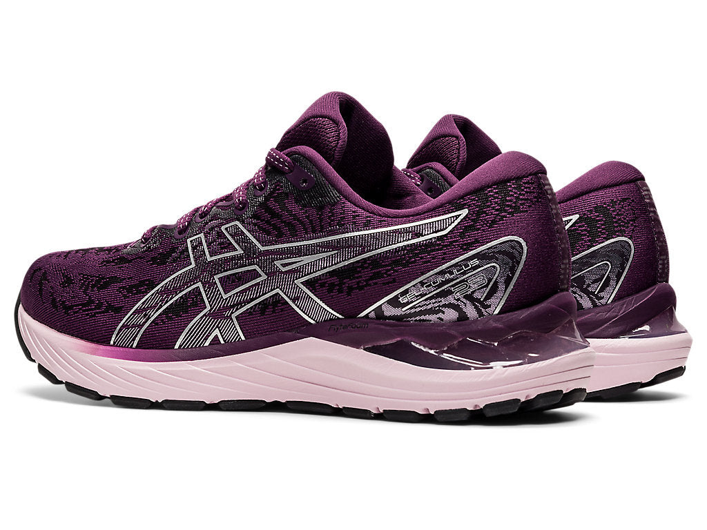 Asics Womens Gel Cumulus 23 Sneakers Running Shoes - Deep Plum/Pure Silver