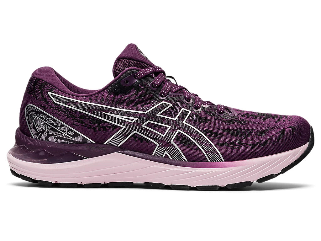 Asics Womens Gel Cumulus 23 Sneakers Running Shoes - Deep Plum/Pure Silver