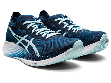 Asics Womens Magic Speed Neutral Running Shoes Runners - Mako Blue/Clear Blue