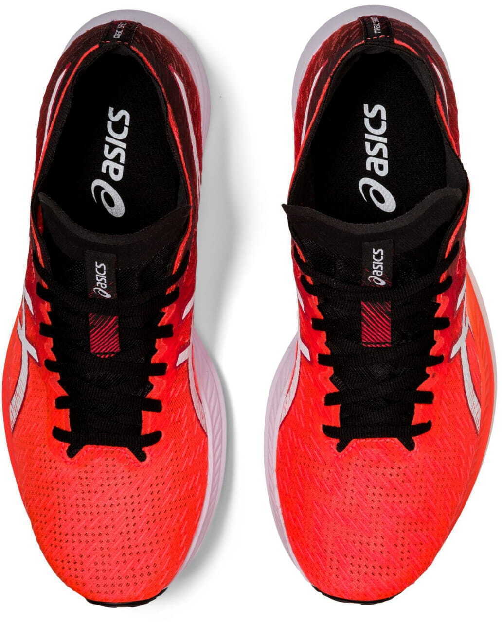 Asics Womens Magic Speed Neutral Running Shoes Runners - Sunrise Red/White