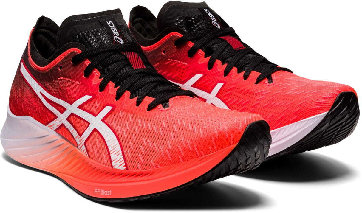 Asics Womens Magic Speed Neutral Running Shoes Runners - Sunrise Red/White