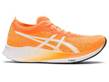 Asics Womens Magic Speed Sneakers Runners Running Shoes - Orange/Pop White