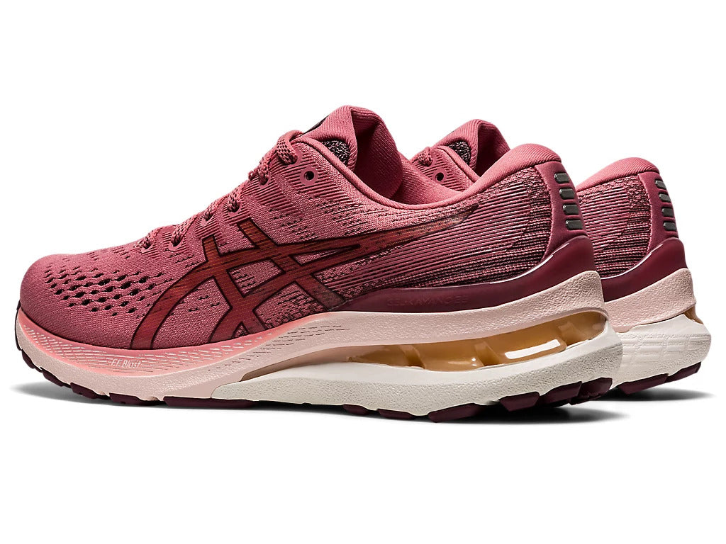 Asics Womens Gel Kayano 28 Sneakers Running Shoes Runners-Smokey Rose/Deep Mars