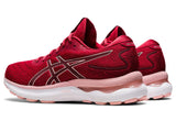 Asics Womens Nimbus 24 Sneakers Running Shoes Runners - Cranberry/Frosted Rose