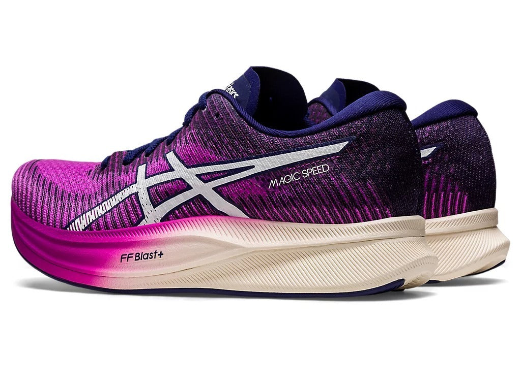 Asics Womens Magic Speed 2 Sneakers Shoes Runners in Orchid/White