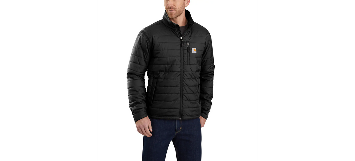 Carhartt Mens Gilliam Light Puffer Jacket Padded Quilted - Black