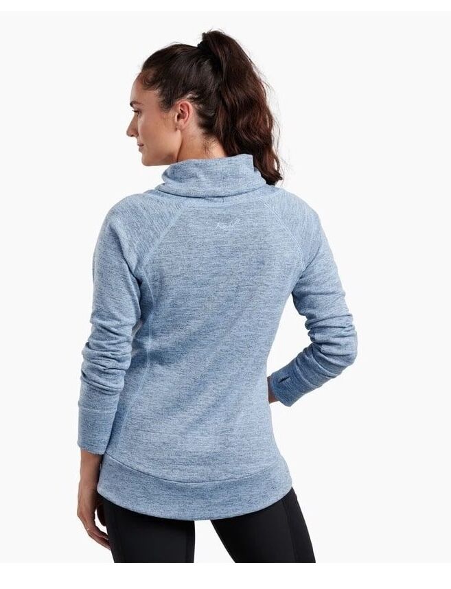 KUHL Women's Lea Pullover Jumper in Iris Blue in XL