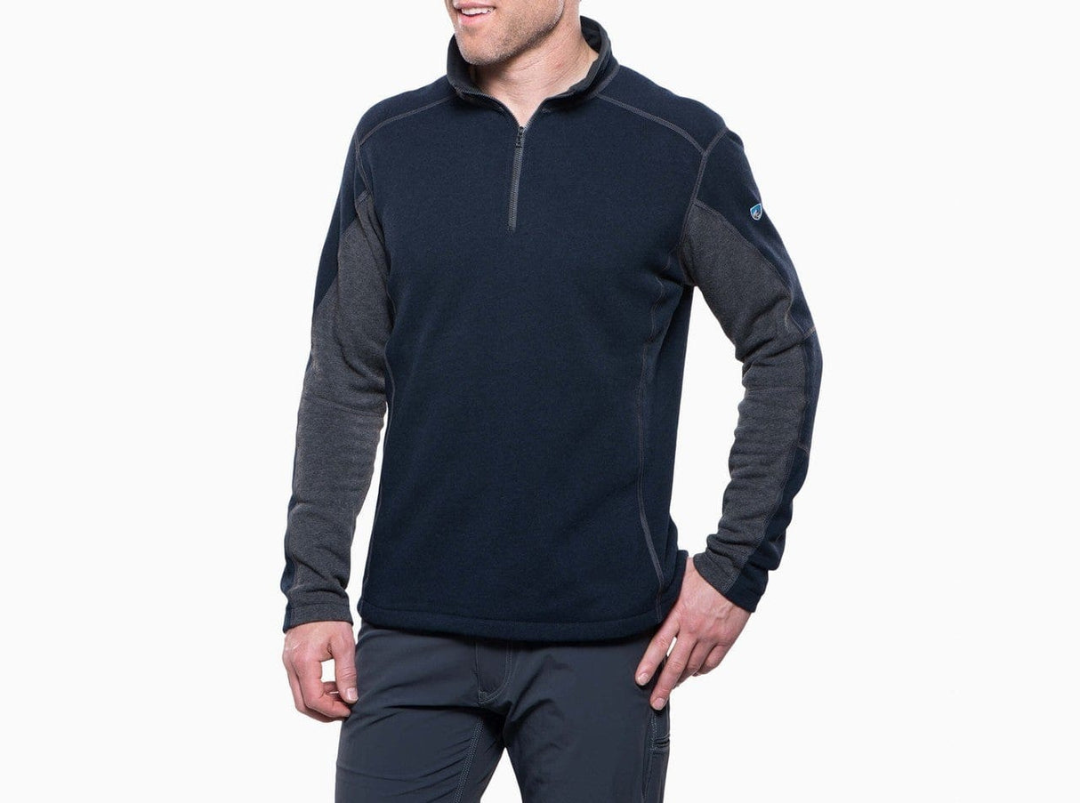 Kuhl Revel 1/4 Z Mutiny Mens Lightweight Sweater Blue/Steel in size XXL