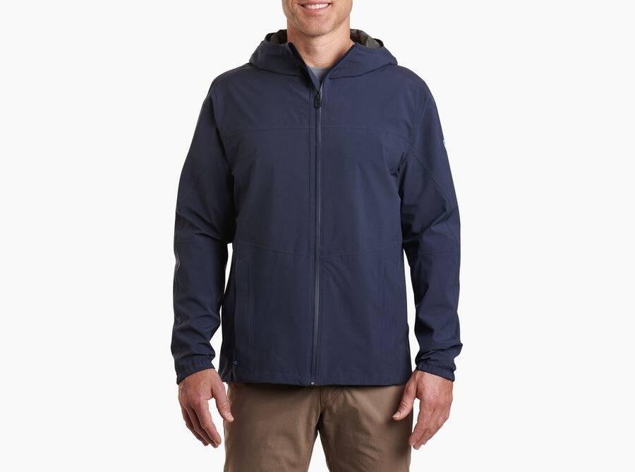 Kuh Stretch Voyagr Jacket Rain Lightweight Breathable in Midnight Blue