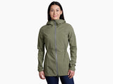 Kuh Womens Stretch Voyagr Jacket Lightweight Breathable Waterproof in Sage