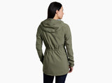 Kuh Womens Stretch Voyagr Jacket Lightweight Breathable Waterproof in Sage