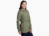 Kuh Womens Stretch Voyagr Jacket Lightweight Breathable Waterproof in Sage