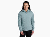 Kuh the One Hoody Womens Full Zip Warm Windproof Hooded Jacket in Eucalyptus