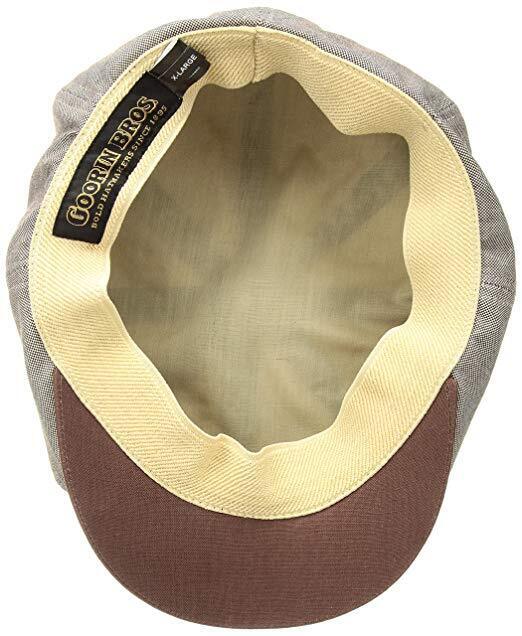 Goorin Brothers Mens Dapper Sr. Newsboy Cap Cabbie Cap - Brown - Size:L