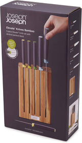 Joseph Joseph Elevate 5pcs Knife Set w/ Slimline Bamboo Storage Block