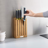 Joseph Joseph Elevate 5pcs Knife Set w/ Slimline Bamboo Storage Block