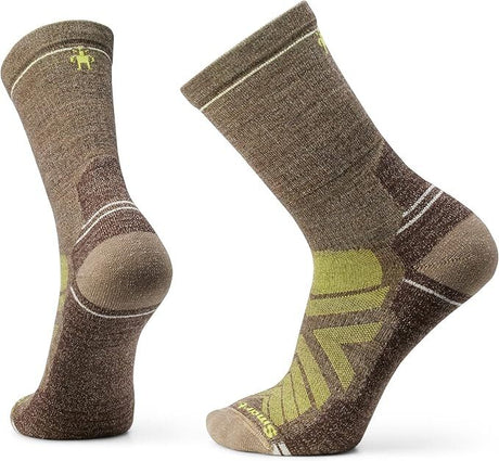 Smartwool Mens Merino Wool Blend Hike Light Cushion Crew Socks in Military Olive