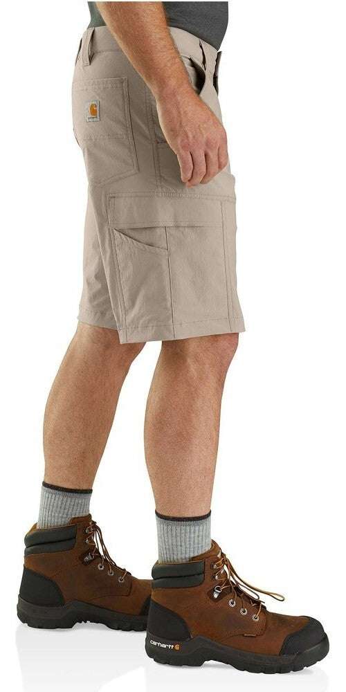 Carhartt Mens Force Relaxed Fit Cargo Work Shorts Lightweight Ripstop - Tan