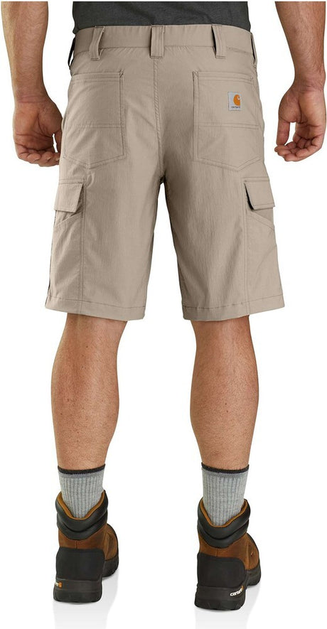 Carhartt Mens Force Relaxed Fit Cargo Work Shorts Lightweight Ripstop - Tan