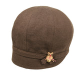 GOORIN BROTHERS Ladies Hooty Drop-Slope Cloche Hat - Brown