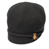 GOORIN BROTHERS Ladies Hooty Drop-Slope Cloche Hat - Charcoal