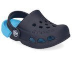 Crocs Electro Kids Clogs Clog Flip Flops Thongs Shoes - Navy/Electric Blue