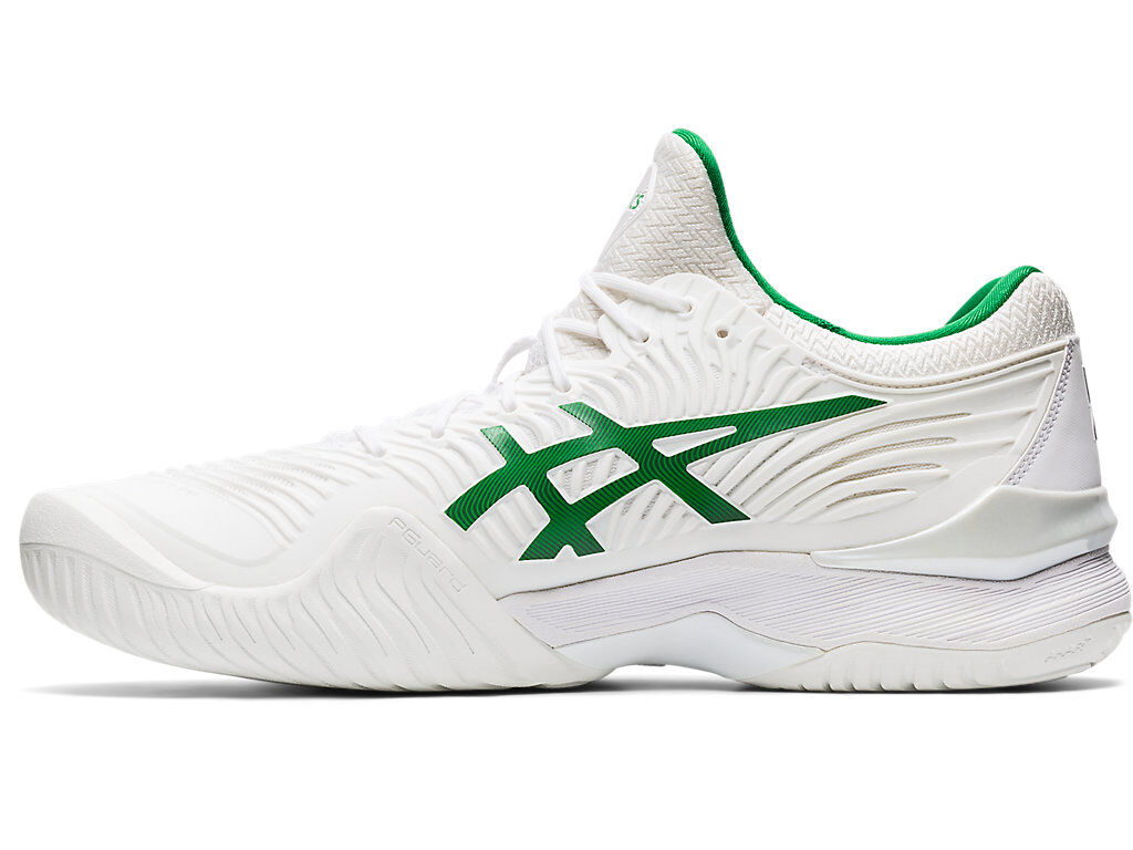 ASICS Court FF Novak Tennis Shoes in White/Green Size US 7.5