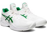 ASICS Court FF Novak Tennis Shoes in White/Green Size US 7.5