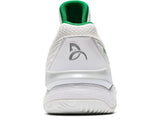 ASICS Court FF Novak Tennis Shoes in White/Green Size US 7.5