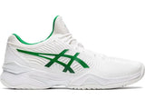 ASICS Court FF Novak Tennis Shoes in White/Green Size US 7.5