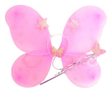 Girls Kids Angel Fairy Butterfly Wing Fancy Princess Costume Party - Light Pink