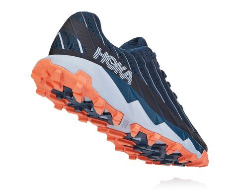 Hoka One One Womens Torrent Mesh  - Majolica Blue Fusion Coral Trainers