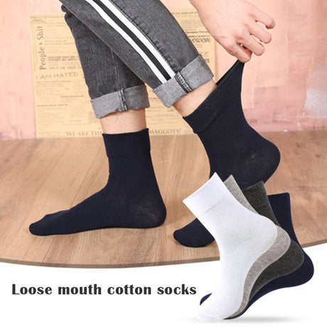 10x Pairs COTTON Rich LOOSE TOP SOCKS Medical Circulation Diabetic Comfort BULK - Assorted Colour Pack (6-11)