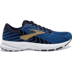 Brooks Mens Launch 6 Running Shoes  - Peacoat/Blue/Gold