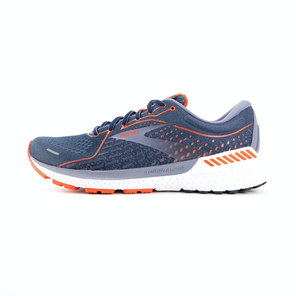 Brooks Mens Adrenaline GTS 21 Sneakers Shoes Road Runners - Navy/Red/Clay