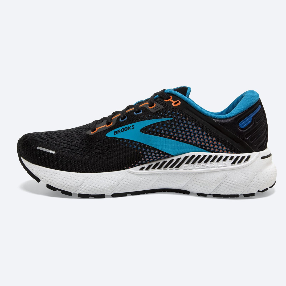 Brooks Mens Adrenaline GTS 22 Sneakers Shoes Road Running - Black/ Blue/ Orange