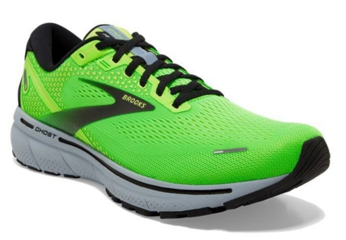 Brooks Mens Ghost 14 Sneakers Shoes Runners Athletic Running - Green/Grey