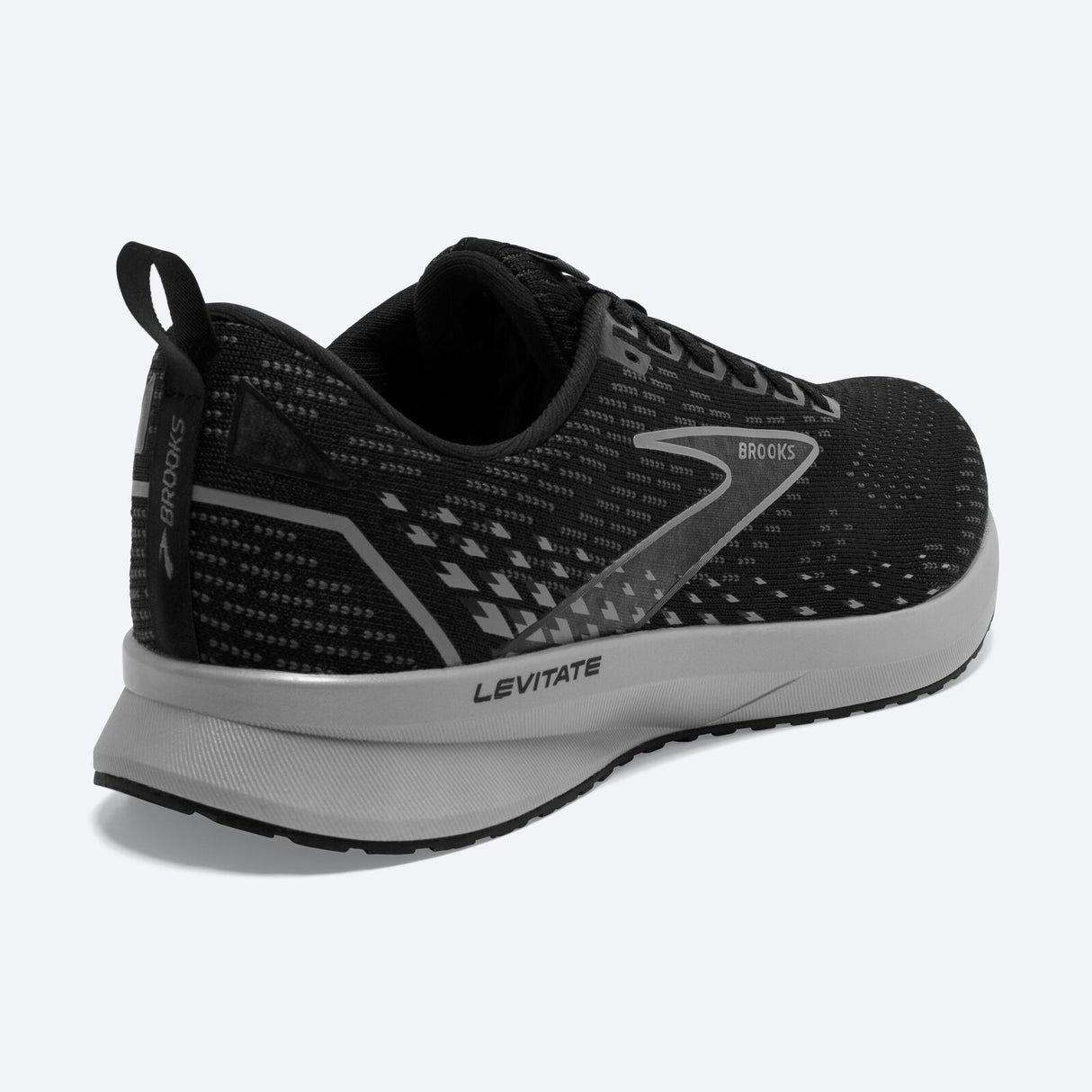 Brooks Mens Levitate 5 Sneakers Road Running Shoes Runners - Black/Ebony/Grey