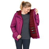 Jack Wolfskin Womens Waterproof & Windproof Ski Jacket Troposphere - Fuchsia