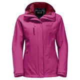 Jack Wolfskin Womens Waterproof & Windproof Ski Jacket Troposphere - Fuchsia