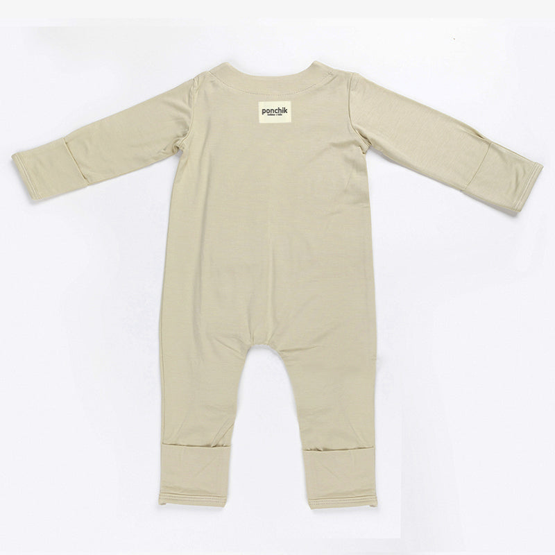 Ponchik Babies + Kids - Magnetic Bamboo Body Suit - Pistachio