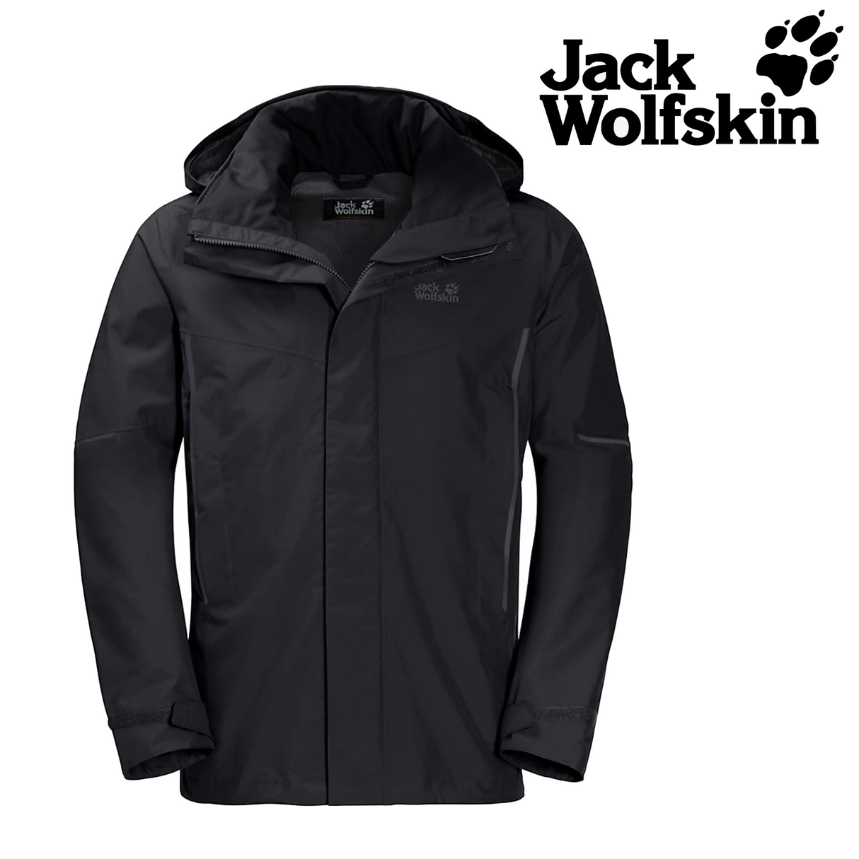 Jack Wolfskin Escalente Ecosphere Mens Hooded Jacket Pockets Waterproof Winter