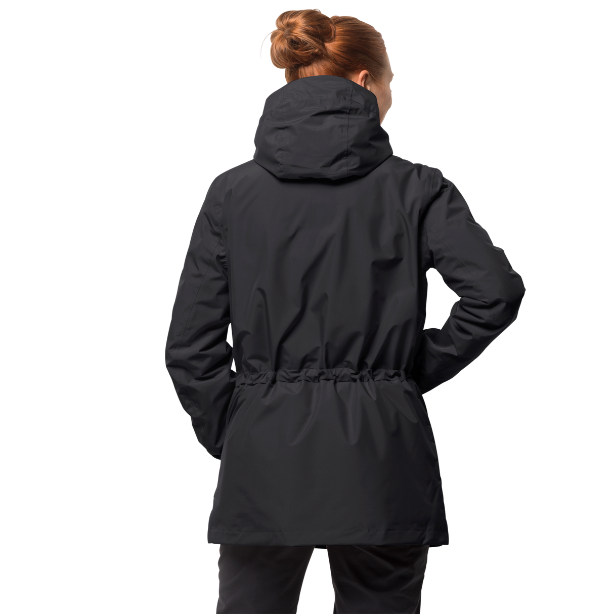 Jack Wolfskin Womens Fairway Ecosphere Jacket Waterproof Windproof Warm - Black