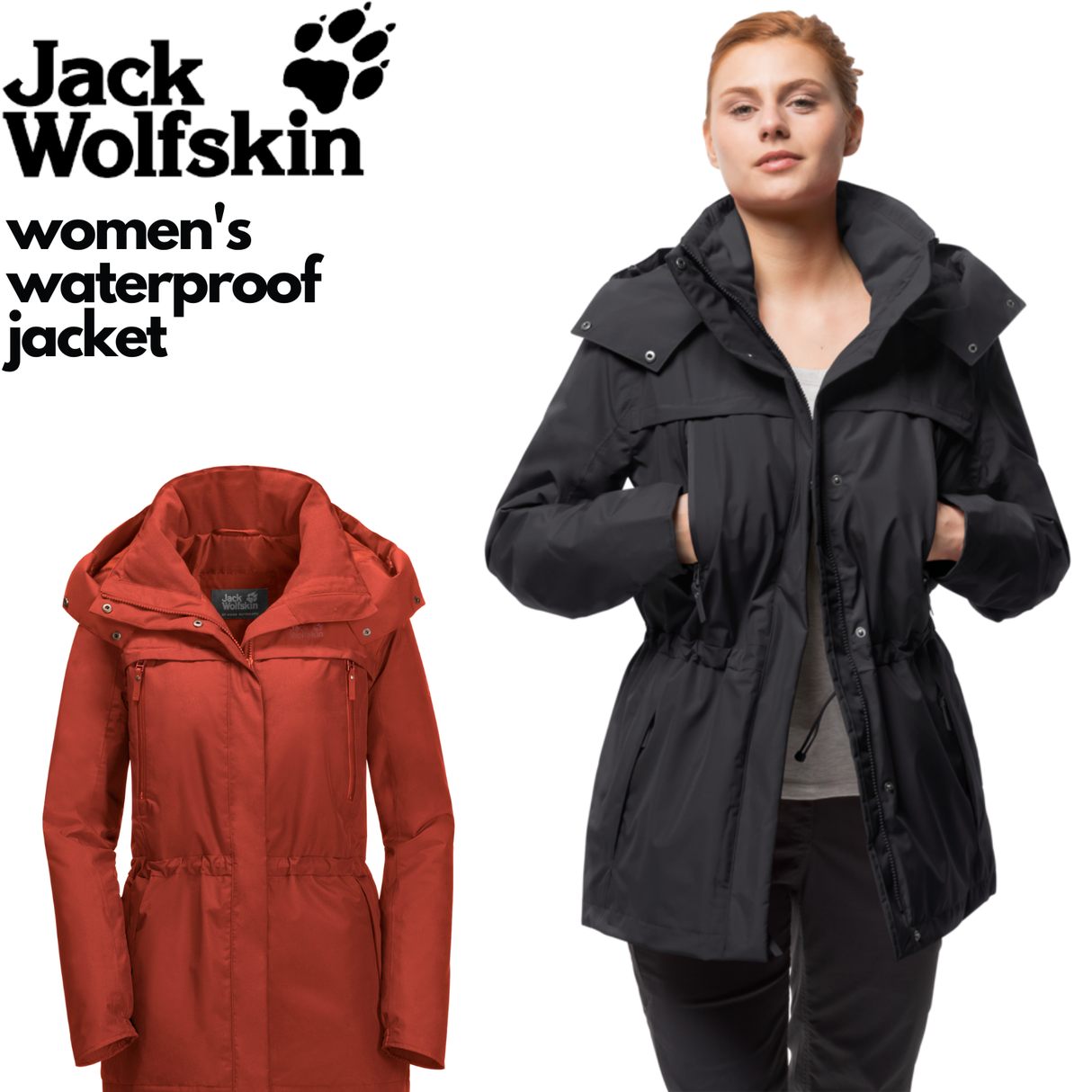 Jack Wolfskin Womens Fairway Ecosphere Jacket Waterproof Windproof Warm